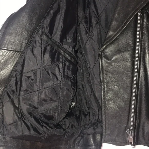 Vintage First Genuine Leather Jacket with Fringe - Picture 6 of 7